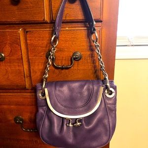 RARE B MAKOWSKY PURPLE Purse EUC